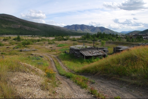 Поселок Атка. Трасса Колыма Якутск - Магадан