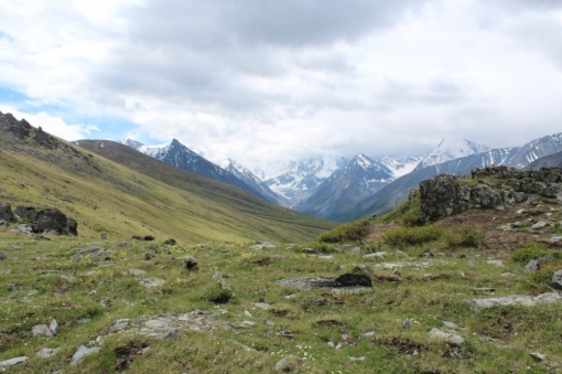 Алтай, путешествие к Белухе - вид на долину реки Аккем