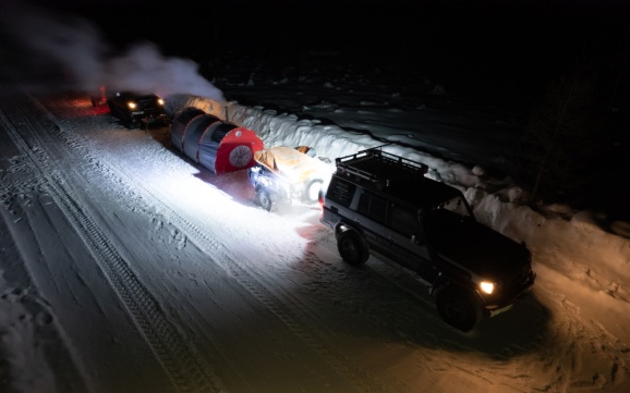 Ночевка в палатке с печкой